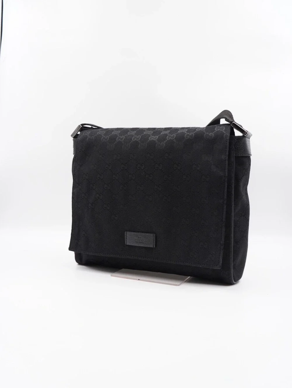CL41 💕 Gucci GG Monogram Canvas Flap Messenger Bag